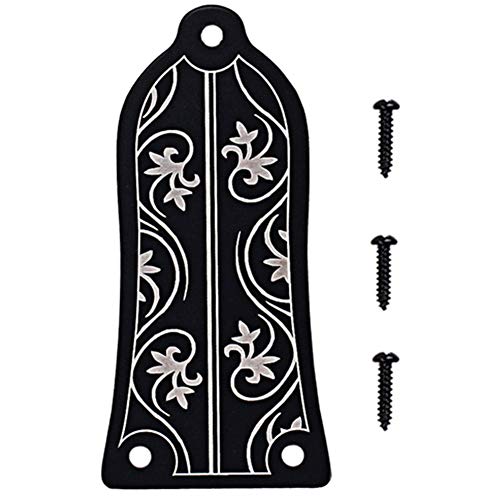 Tsadeer Truss Rod Cover GR34 Truss Rod Shape Case für E-Gitarre (schwarz) von Tsadeer