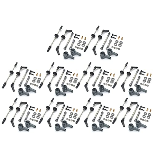 TsoLay 10X Upgrade Stahl Gear Vorder- und Rad Brücken Achse Lenk Schalen Kit fürMN D90 D91 MN96 MN99 MN99S 1/12 RC Auto Teile von TsoLay