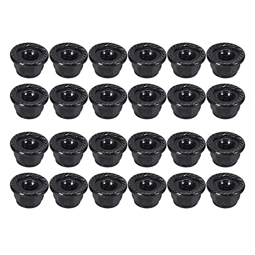 TsoLay 24PCS Metall 4mm Radsicherungsmuttern für TRX4 TRX6 Axial SCX10 90046 AXI03007 Redcat, Schwarz von TsoLay