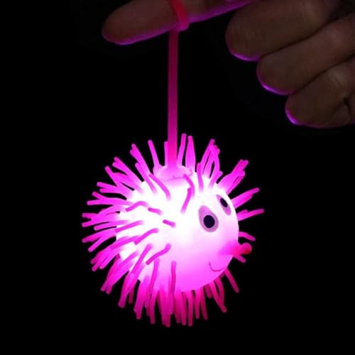 Tsuchiya Leuchtende Pufferbälle | Leuchtender LED-Ball | LED leuchtende Dicke Kugeln, blinkende Pufferbälle zu Stressabbau, Gummi-LED-Squeeze-Zappelspielzeug für Weihnachten, Partygeschenke von Tsuchiya