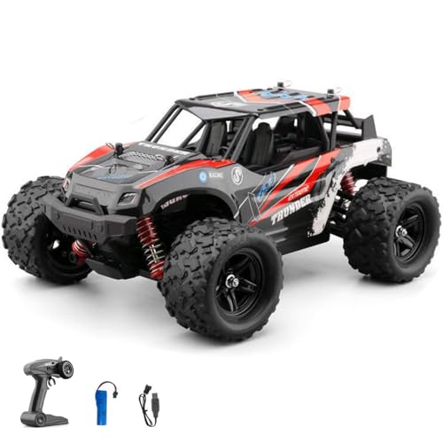 Ttrzlrb Ferngesteuerte Autos, Hochgeschwindigkeits-RC-Auto, 4X4-Geländewagen mit Funkfernsteuerung, 2,4-G-Rock-Crawler, wiederaufladbare schnelle Drift-Autos von Ttrzlrb