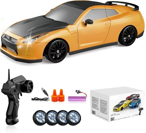 Ttrzlrb Ferngesteuertes Auto, RC-Drift-Auto, 2,4 GHz, 1:24, 4WD, Hochgeschwindigkeits-RC-Autos, Fahrzeug mit Driftreifen, Rennsport-Spielzeugautos für Erwachsene und Kinder, Geschenk von Ttrzlrb