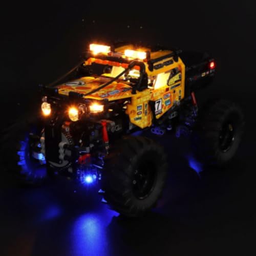 Ttrzlrb LED-Beleuchtungsset für 4X4 Limit Offroader – Beleuchtungsset für Powered UP 42099 Modell (Bausatz Nicht enthalten) USB-Version von Ttrzlrb