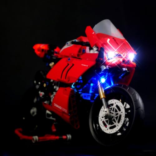 Ttrzlrb LED-Beleuchtungsset für Motorrad – Beleuchtungsset für Technic 42107 Baumodell (Modellset Nicht im Lieferumfang enthalten) reguläre Ausgabe von Ttrzlrb