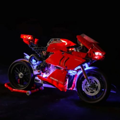 Ttrzlrb LED-Beleuchtungsset für Motorrad V4 R – für Bausteinmodell 42107 – Bausteinset Nicht enthalten,luxuriöses DIY-Beleuchtungsgeschenk von Ttrzlrb