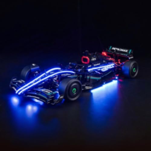 Ttrzlrb LED Licht Set für Technic F1 W14 E Pull-Back Car (ohne Blöcke) Beleuchtungsset Deko für 42171 Creative Toys - Standardversion, Geschenk für Erwachsene von Ttrzlrb