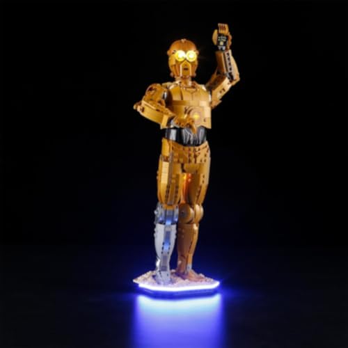 Ttrzlrb LED-Licht für 75398 C-3PO Bausteine Modell (Bausatz Nicht enthalten) Blöcke dekorative Beleuchtung Montage Spielzeug Geschenk von Ttrzlrb