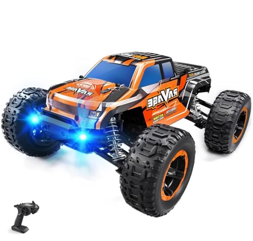 Ttrzlrb Langlebige RC-Autos – Hobby-Qualität, RC-Truck im Maßstab 1:16, einstellbare Geschwindigkeit, Offroad, 4WD – aufrüstbares ferngesteuertes Auto, Geschenk für Jungen und Erwachsene von Ttrzlrb