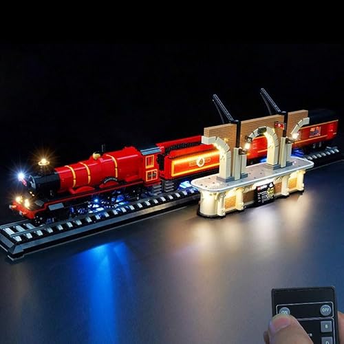 Ttrzlrb Licht für Bausteinmodell 76405 Eisenbahn Sammleredition - LED-Beleuchtungsset - Nicht im Modellset enthalten - Dekoratives Lichtgeschenk von Ttrzlrb