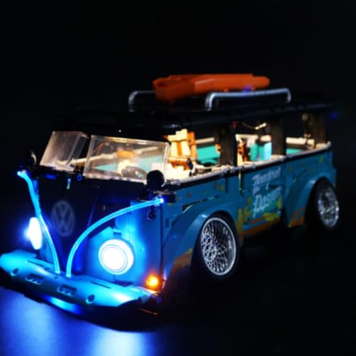 Ttrzlrb Lichtset für (Creator 10510) Bausteinmodell - LED-Lichtset für 10510 (Modell Nicht im Lieferumfang enthalten) T1 Camper LED-Beleuchtung von Ttrzlrb