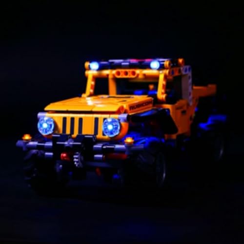 Ttrzlrb Lichtset für Technic Jeep-Bausteinmodell - LED-Lichtset für 42122 (Modell Nicht im Lieferumfang enthalten) USB-Version Licht von Ttrzlrb