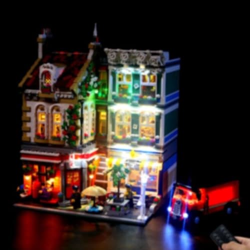 Ttrzlrb Lighting Kit for 10198 Street View Building Blocks Model (Brick Model Not Included) Classic Version/Remote Control Version(A) von Ttrzlrb