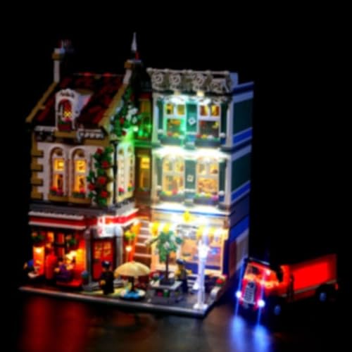 Ttrzlrb Lighting Kit for 10198 Street View Building Blocks Model (Brick Model Not Included) Classic Version/Remote Control Version(B) von Ttrzlrb