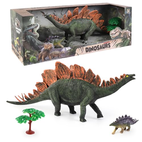 Dinosaurier Figuren Spielzeug, Stegosaurus Spielzeug Dinosaurier Geschenk, Realistisches Stegosaurus Dino Figuren Spielzeug, Detailliertes Prähistorisches Spielzeug für Kinder 3–5–7 Jahren (011) von Tubasaya