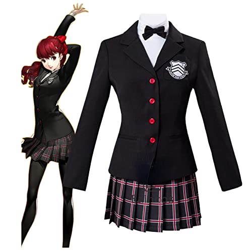 Tubaxing Persona 5 Akira Kurusu Cosplay Kostüm Uniform Anzüge Yoshizawa Kasumi Schule Uniform Outfit von Tubaxing