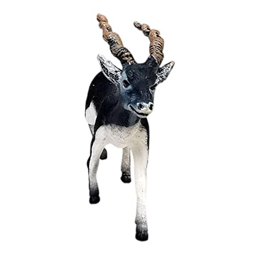 Tubayia Antilope Figur Springbock Hirschfiguren Tier Statue Wald Zoo Kreaturen Pädagogisches Modell von Tubayia