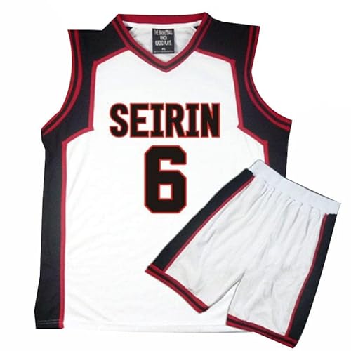 Tuboshu 3D Kuroko No Basket Basuke Cosplay Uniform Seirin Basketballtrikot Nummer 10 11 Kagami Taiga Sportswear T-Shirts Shorts Kostüm-Set von Tuboshu