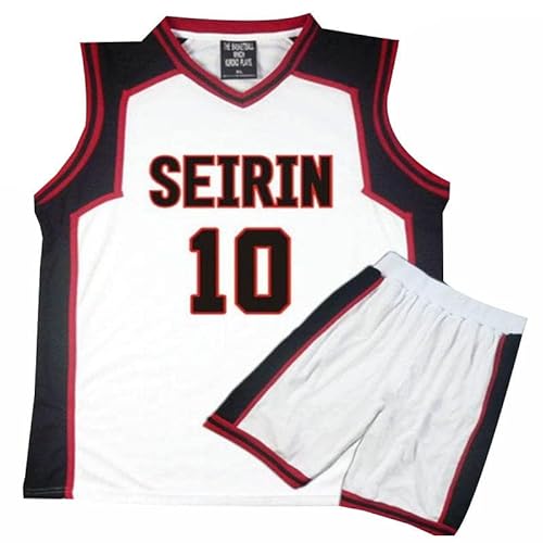 Tuboshu 3D Kuroko No Basket Basuke Cosplay Uniform Seirin Basketballtrikot Nummer 10 11 Kagami Taiga Sportswear T-Shirts Shorts Kostüm-Set von Tuboshu