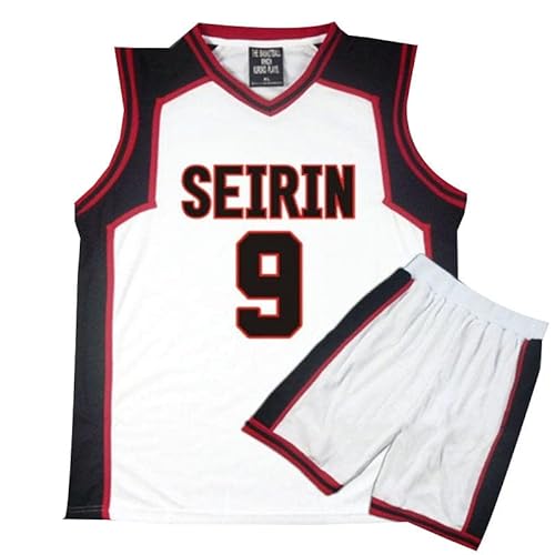 Tuboshu 3D Kuroko No Basket Basuke Cosplay Uniform Seirin Basketballtrikot Nummer 10 11 Kagami Taiga Sportswear T-Shirts Shorts Kostüm-Set von Tuboshu