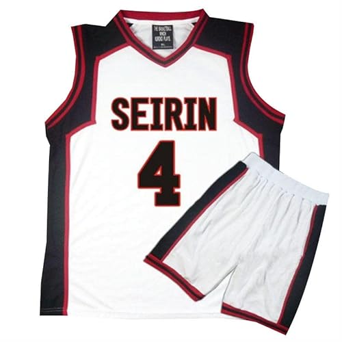 Tuboshu 3D Kuroko No Basket Basuke Cosplay Uniform Seirin Basketballtrikot Nummer 10 11 Kagami Taiga Sportswear T-Shirts Shorts Kostüm-Set von Tuboshu