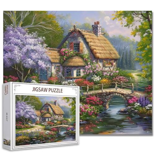 1000 Teile Puzzle für Erwachsene Landschaftsmalerei Puzzle natürliche Landschaft Puzzles anspruchsvolle Familie Aktivität Spiel DIY Puzzle Wanddekoration Familienpuzzle perfekt Spielabende Geschenk von Tucocoo