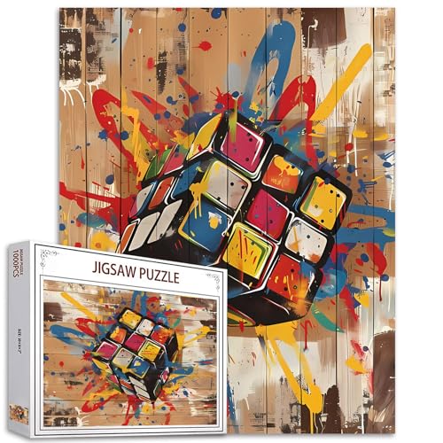 Graffiti Jigsaw Puzzles Erwachsene Cartoon Spiel Puzzle 1000 Teile Buntes Herausforderndes Puzzle Perfekte Spielnächte DIY Wall Decor Handgemachte Geschenke Weihnachten Neujahr Geburtstag von Tucocoo