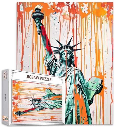 Graffiti Jigsaw Puzzles Erwachsene Rainbow Street Style 1000 Teile buntes herausforderndes perfekte Spielnächte DIY Wanddekoration handgemachtes Geschenk Weihnachten Neujahr Geburtstag von Tucocoo