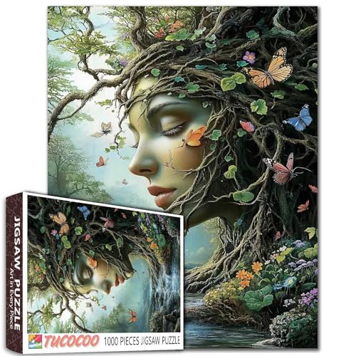 Surreal Earth Goddess 1000 Teile Puzzles für Erwachsene Landschaft Puzzle Kunst Frauen Portrait Puzzle für Erwachsene Familienspiel Aktivität Spielabend Surreal Earth Goddess 1000 Teile Puzzles für Erwachsene Landschaft Puzzle Kunst Frauen Portrait Puzzle für Erwachsene Familienspiel Aktivität Spielabend von Tucocoo
