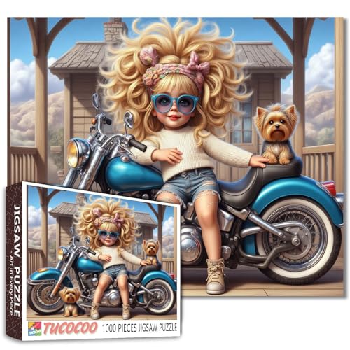 Tucocoo 1000 Teile Puzzle für Erwachsene, Mädchen und Yorkshire Terrier am Mondschein Strand - Gemütliche Seaside Puzzles, DIY Puzzles für Heimdekoration, friedliches Strand-Puzzle-Geschenk für Frauen Tucocoo 1000 Teile Puzzle für Erwachsene, Mädchen und Yorkshire Terrier am Mondschein Strand - Gemütliche Seaside Puzzles, DIY Puzzles für Heimdekoration, friedliches Strand-Puzzle-Geschenk für Frauen von Tucocoo