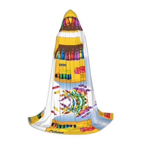 Niedlicher Buntstift-Umhang mit Kapuze für Teenager, Unisex, Umhang mit Kapuze, Halloween-Kostüm, Satin, Hexen, Vampir, Umhang für Kinder Niedlicher Buntstift-Umhang mit Kapuze für Teenager, Unisex, Umhang mit Kapuze, Halloween-Kostüm, Satin, Hexen, Vampir, Umhang für Kinder von Tuehbsvo