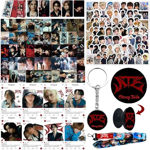 Stray Kids Fanartikel, Stray Kids Geschenk-Set, ATE Fans Geschenk Set für Stay, Stray Kids ATE Merch, Kpop Stray Kids Merchandise Geschenke Schlüsselbund ATE LOMO-Karte Lanyard Transparente Fotokarte von Tulufanskrr