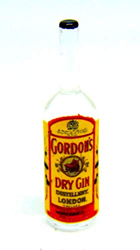 Tumdee Miniatures Miniaturflasche aus echtem Glas, mit Gordons-Gin-Etikett von BYUP