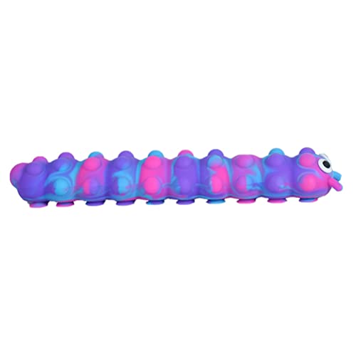 Tumnea Fidget Stretch Spielzeug, Raupe Silikon Sensorisches Spielzeug, Push Blase Saugnapf Spielzeug, Antistress Spielzeug Caterpillar Sensory Stretchy Strings für Kinder Erwachsene von Tumnea