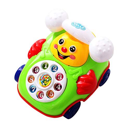 Tumnea Plappertelefon Baby, Spieltelefon, ABC Telefon, mit Sound Elektronisches Kinder Smile Babytelefon, ädagogische Entwicklungskinder Spielzeug von Tumnea