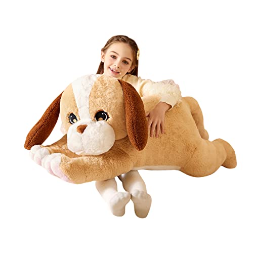 Tumyay Groß Hund Labradoodle Kuscheltier Riesen Stofftier,78cm Gross Plüschtier Riesige Plüsch Spielzeug Jumbo Plüschtiere,Geschenk für Kinder von Tumyay