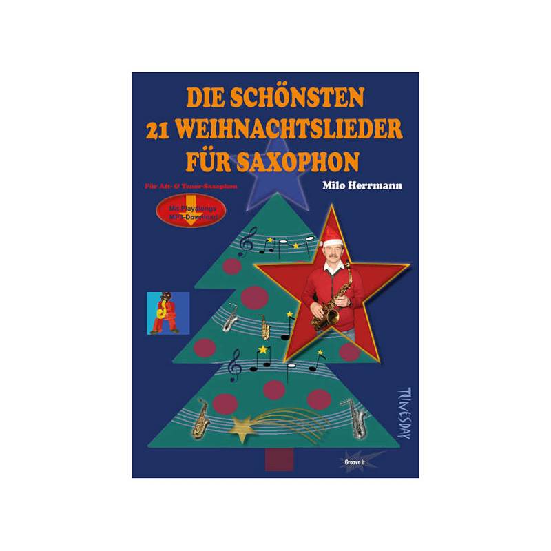 Tunesday Die schönsten Weihnachtslieder für Saxophon Notenbuch von Tunesday