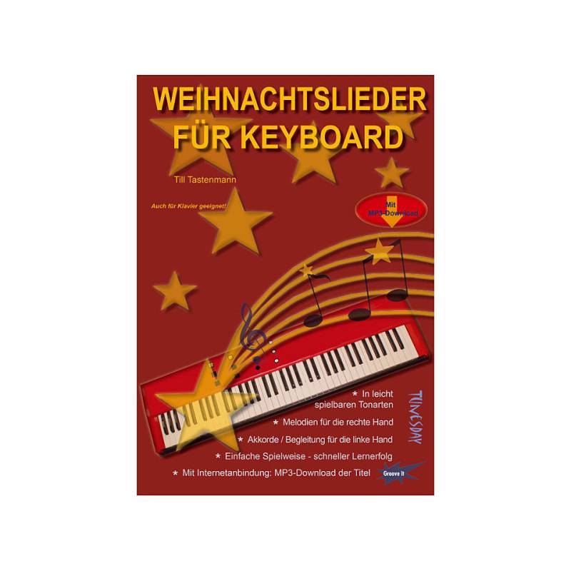 Tunesday Weihnachtslieder für Keyboard Notenbuch von Tunesday