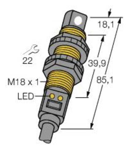 Turck 3002708 Ultraschall-Reflexionstaster S18UIAR 1St. von Turck