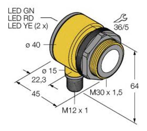 Turck 3055993 Ultraschall-Reflexionstaster T30UUPBQ 1St. von Turck