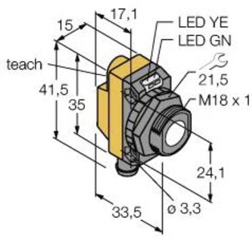 Turck 3073152 Ultraschall-Reflexionstaster QS18UNAQ7 1St. von Turck