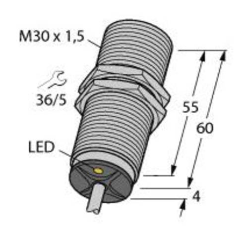 Turck Induktiver Sensor bündig BI12-M30-AD4X von Turck