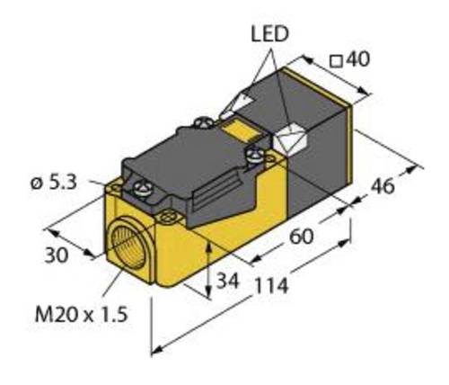 Turck Induktiver Sensor bündig BI15-CP40-FZ3X2/S100 von Turck