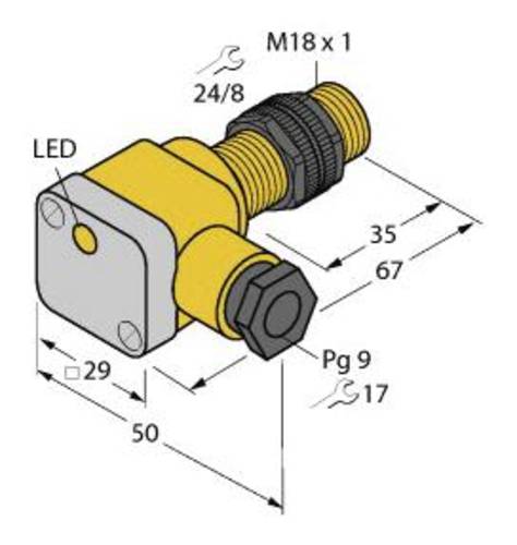 Turck Induktiver Sensor bündig NAMUR BI5-P18SK-Y1X von Turck