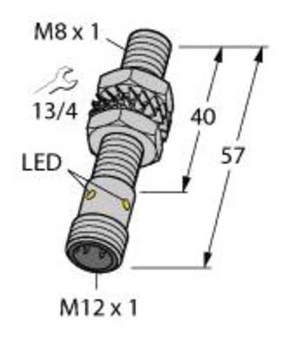 Turck Induktiver Sensor bündig NPN, Schließer BI1,5-EG08WD-AN6X-H1341 von Turck