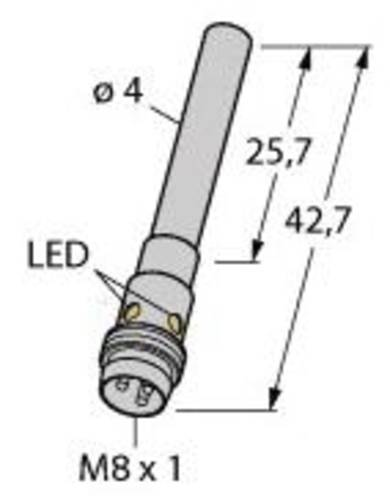 Turck Induktiver Sensor bündig NPN, Schließer BI1-EH04-AN6X-V1331 von Turck