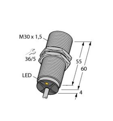 Turck Induktiver Sensor bündig NPN, Schließer BI10-M30-AN6X von Turck