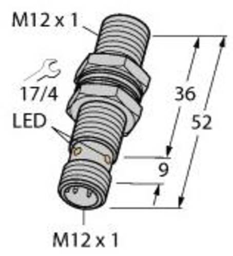 Turck Induktiver Sensor bündig NPN, Schließer BI3U-MT12-AN6X-H1141 von Turck