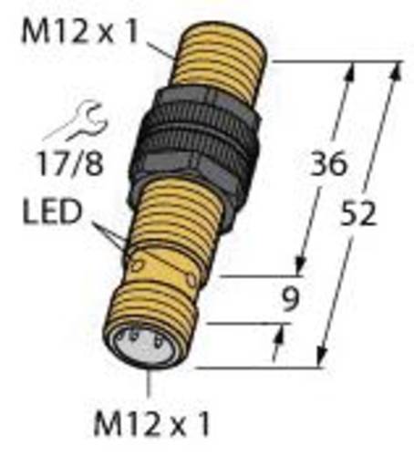 Turck Induktiver Sensor bündig NPN, Schließer BI3U-S12-AN6X-H1141 von Turck