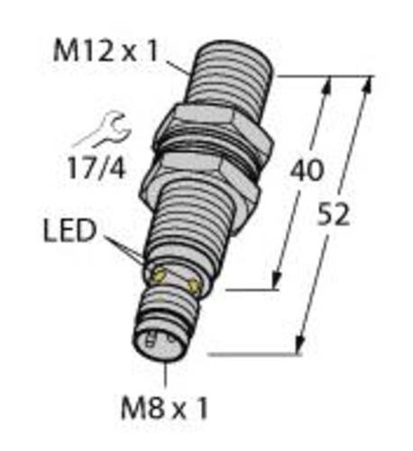 Turck Induktiver Sensor bündig NPN, Schließer BI4U-M12-AN6X-V1131 von Turck