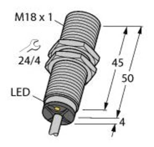 Turck Induktiver Sensor bündig NPN, Schließer BI8U-M18-AN6X von Turck